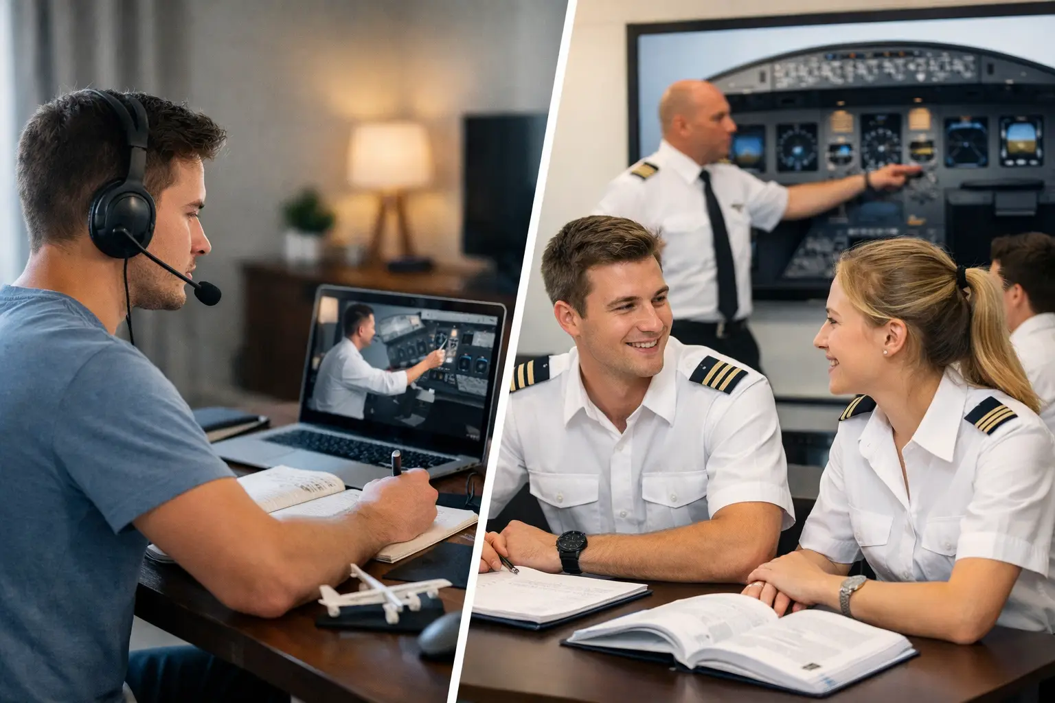 Distance Versus Classroom ATPL for Future Pilots